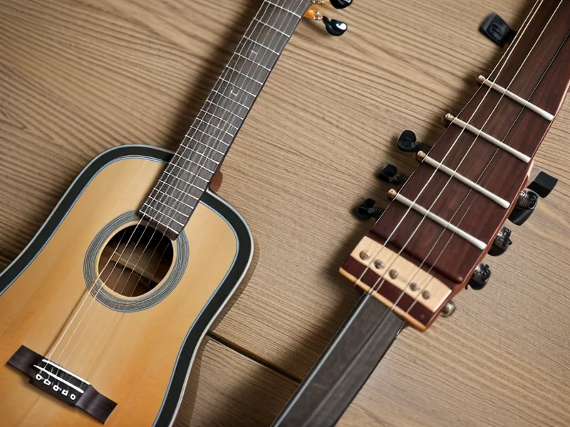 Atril con cifrado americano para acompañar cantos de iglesia y guitarra acústica al fondo