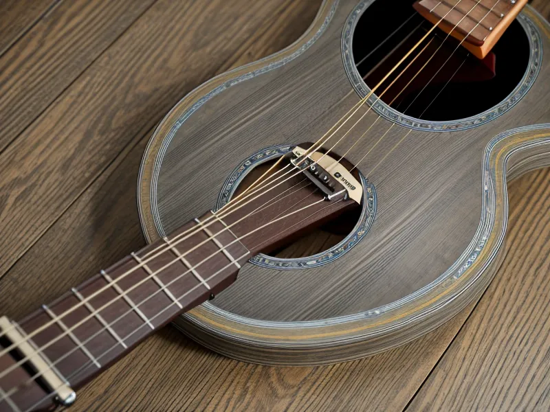 Yemas de los dedos con marcas de cuerdas de guitarra acústica tras practicar ritmos de guitarra