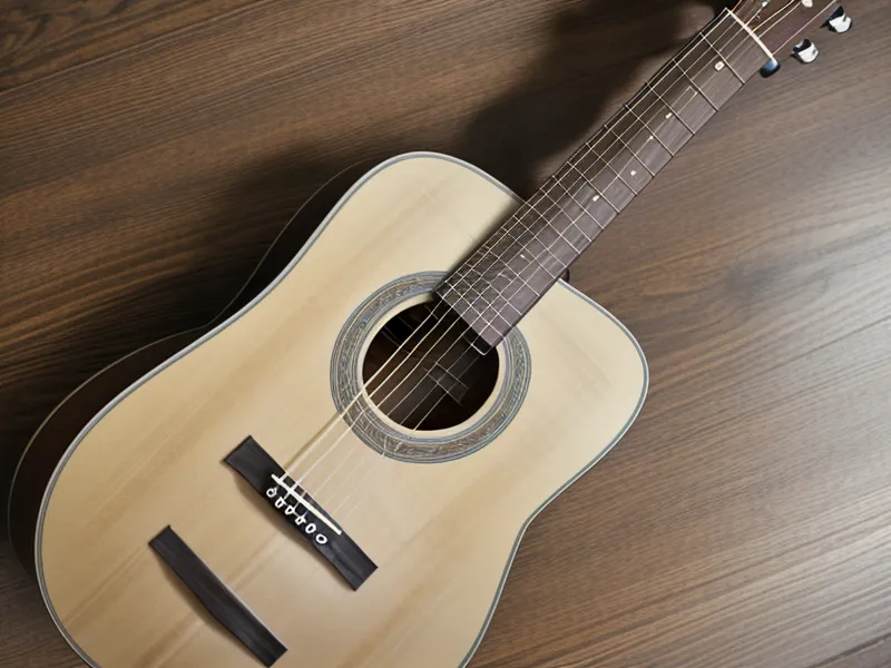 Manos de un adulto ajustando los dedos para armar un acorde de guitarra difícil