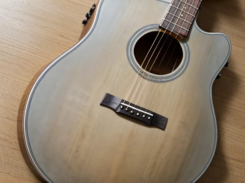 Adulto practicando guitarra en el sofá de casa con una tablet abierta en un curso online