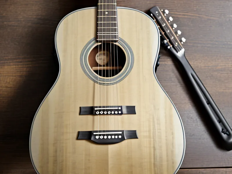 Mano ajustando un capodastro mientras se aplican acordes de guitarra aprendidos sin solfeo