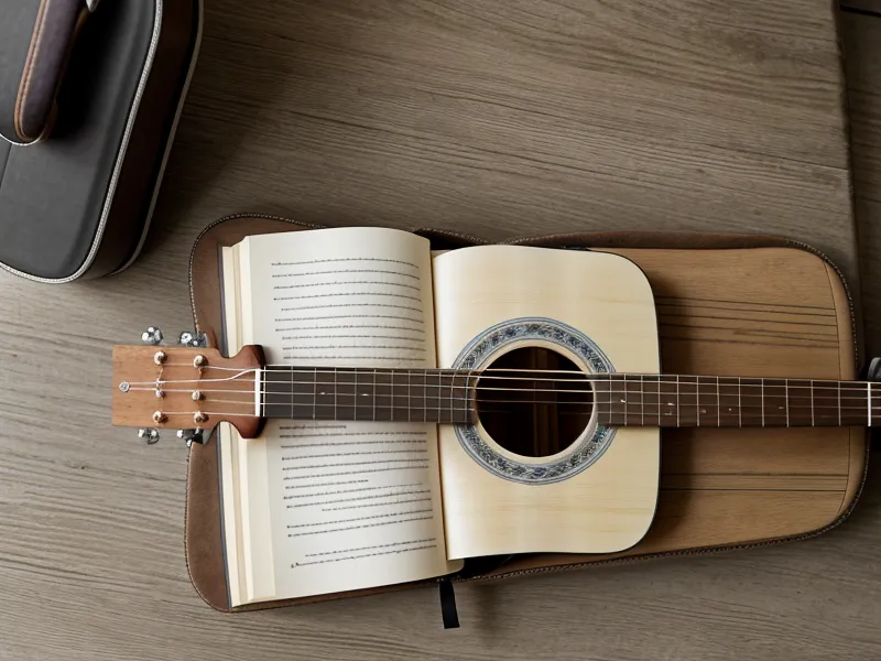 Dedos presionando cuerdas en el mástil de una guitarra eléctrica