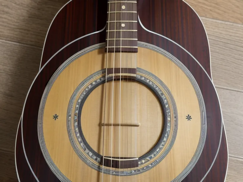 Manos de un adulto practicando técnica de guitarra eléctrica sin depender de un libro de teoría