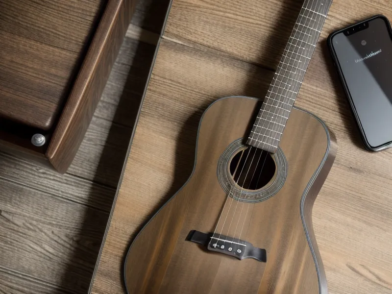 Dedos formando un acorde de quinta en el mástil de una guitarra eléctrica