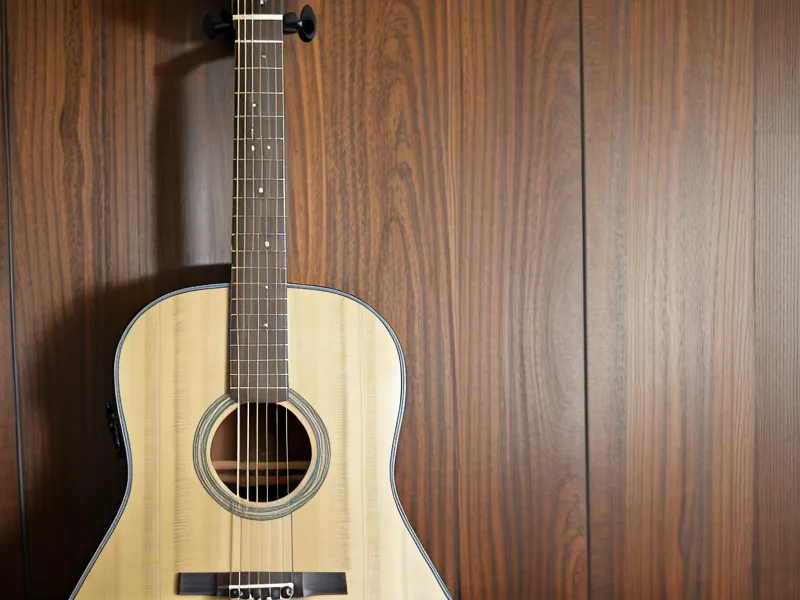 Persona tocando canciones completas en guitarra durante una reunión familiar, resultado de un curso de guitarra bien elegido